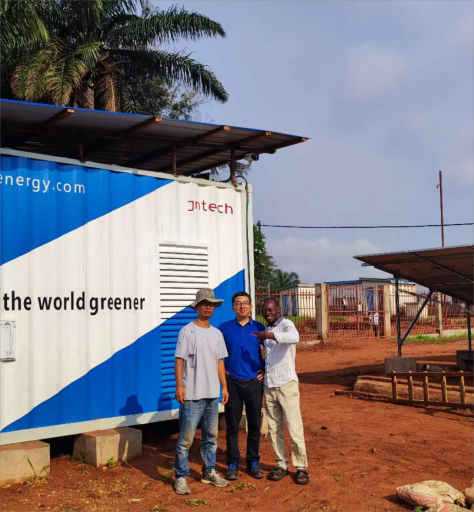 Sistema di microrete di accumulo di energia solare diesel in Congo